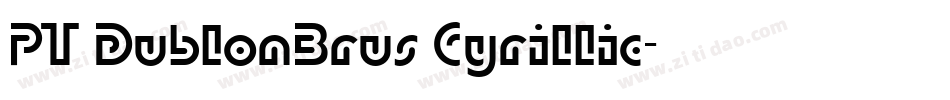PT DublonBrus Cyrillic字体转换